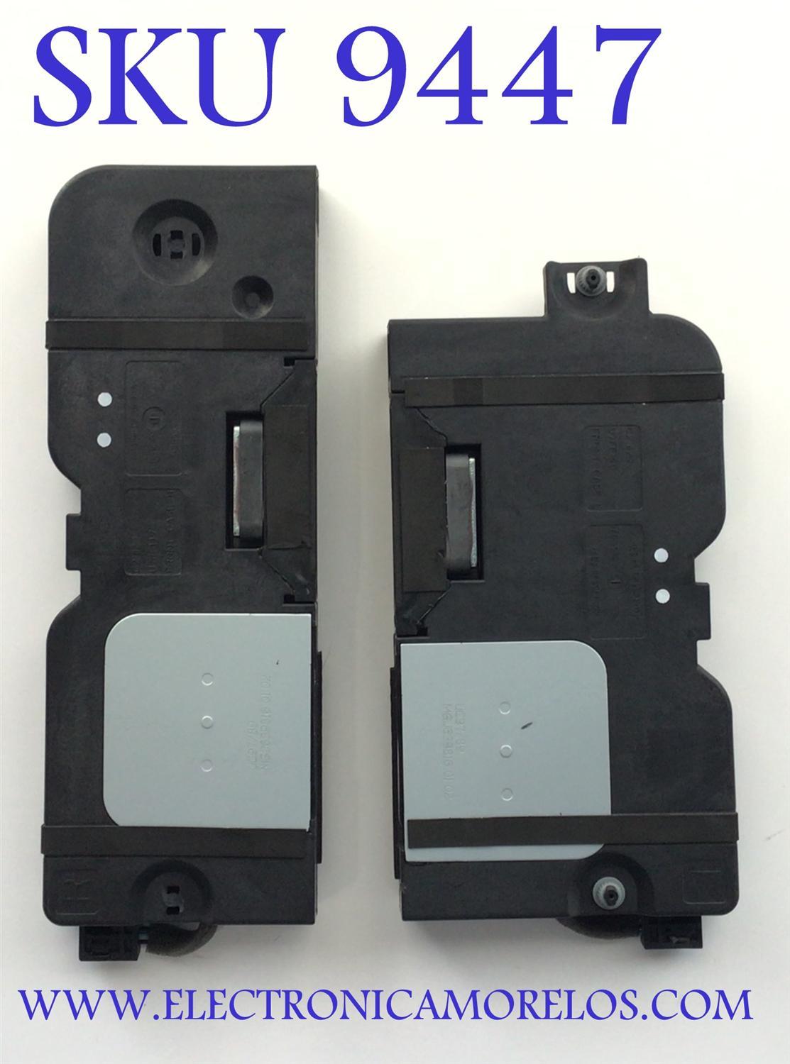 KIT DE BOCINAS ORIGINAL PARA TV LG 2 PIEZAS / NUMERO DE PARTE EAB65827004 / EAB65827003 / 6Ω 20/28W / N1M20Q / PANEL AC650AQL CQA1_RS / MODELO OLED65C2PUA / OLED65C3AUA / OLED55C3PUA.DUSQLJR/ OLED55C4AAUA / OLED65C2AUA